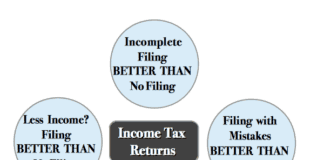 Incomplete Details - Even Then, File your Income Tax Returns